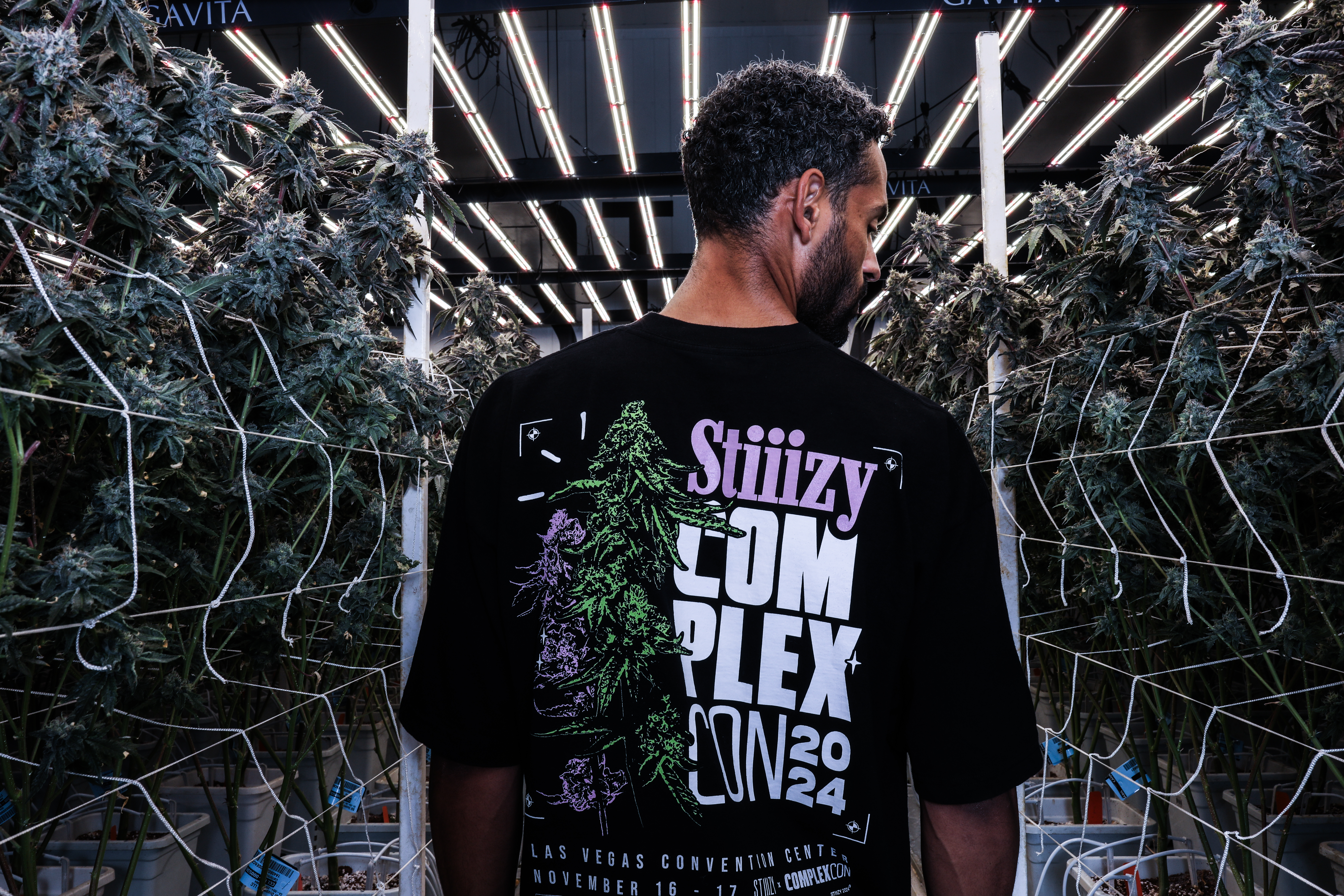 STIIIZY ComplexCon 2024 merchandise with the complete back graphic