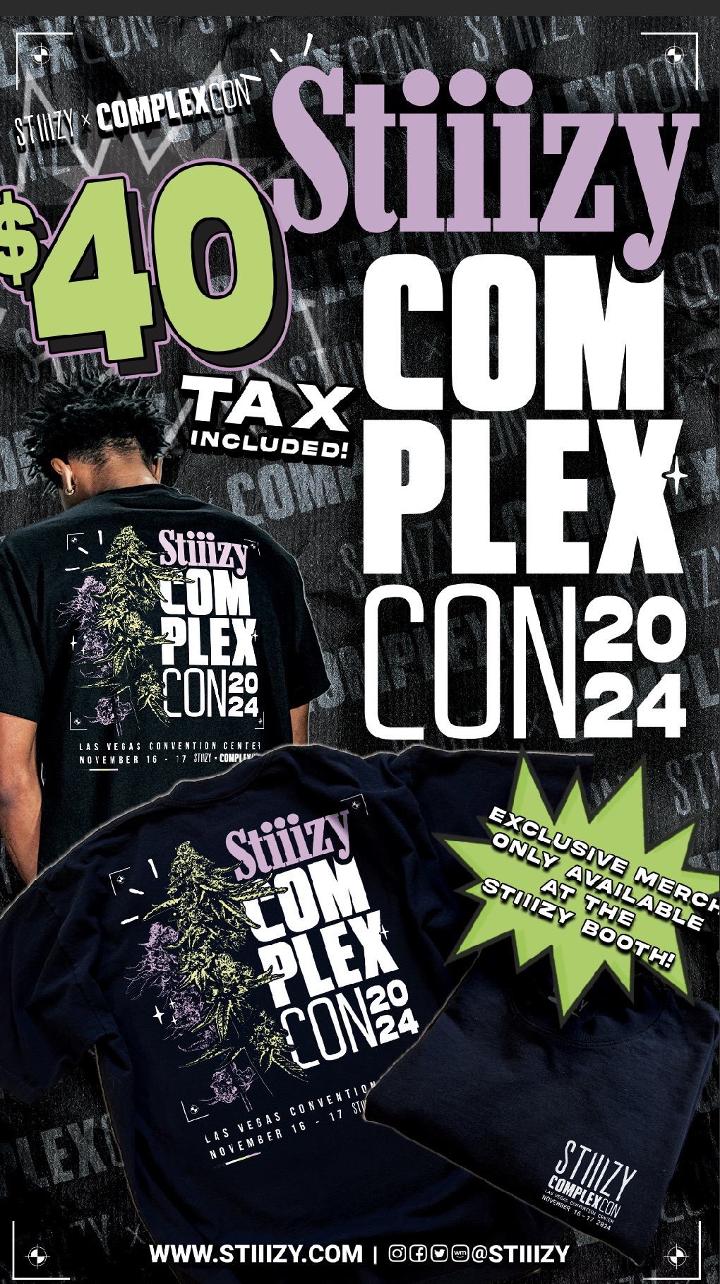 STIIIZY ComplexCon event flyer