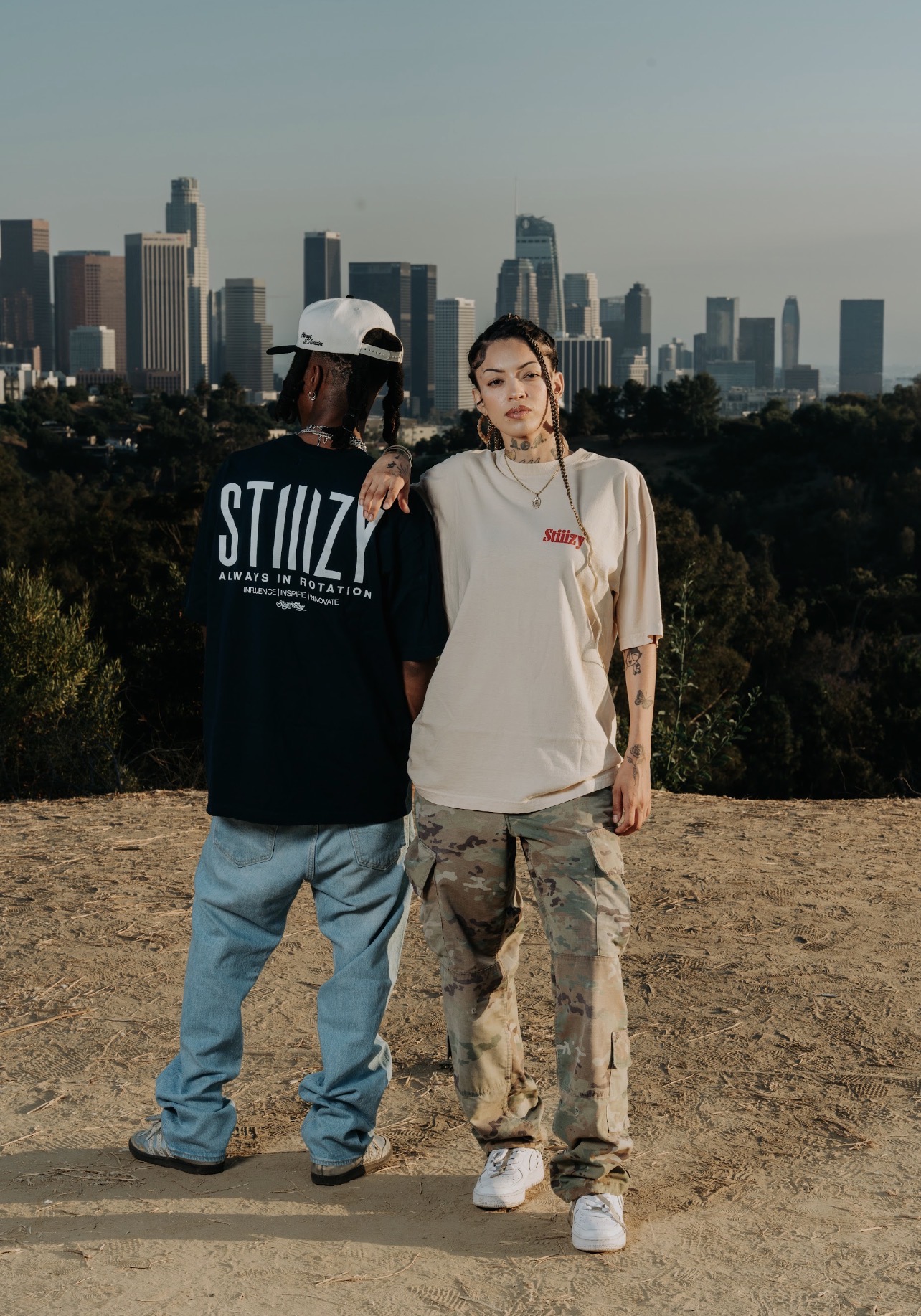 STIIIZY lifestyle portrait on a hillside in Los Angeles