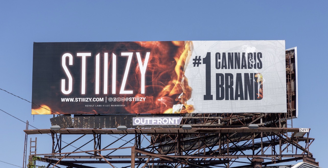STIIIZY flame number one cannabis brand billboard