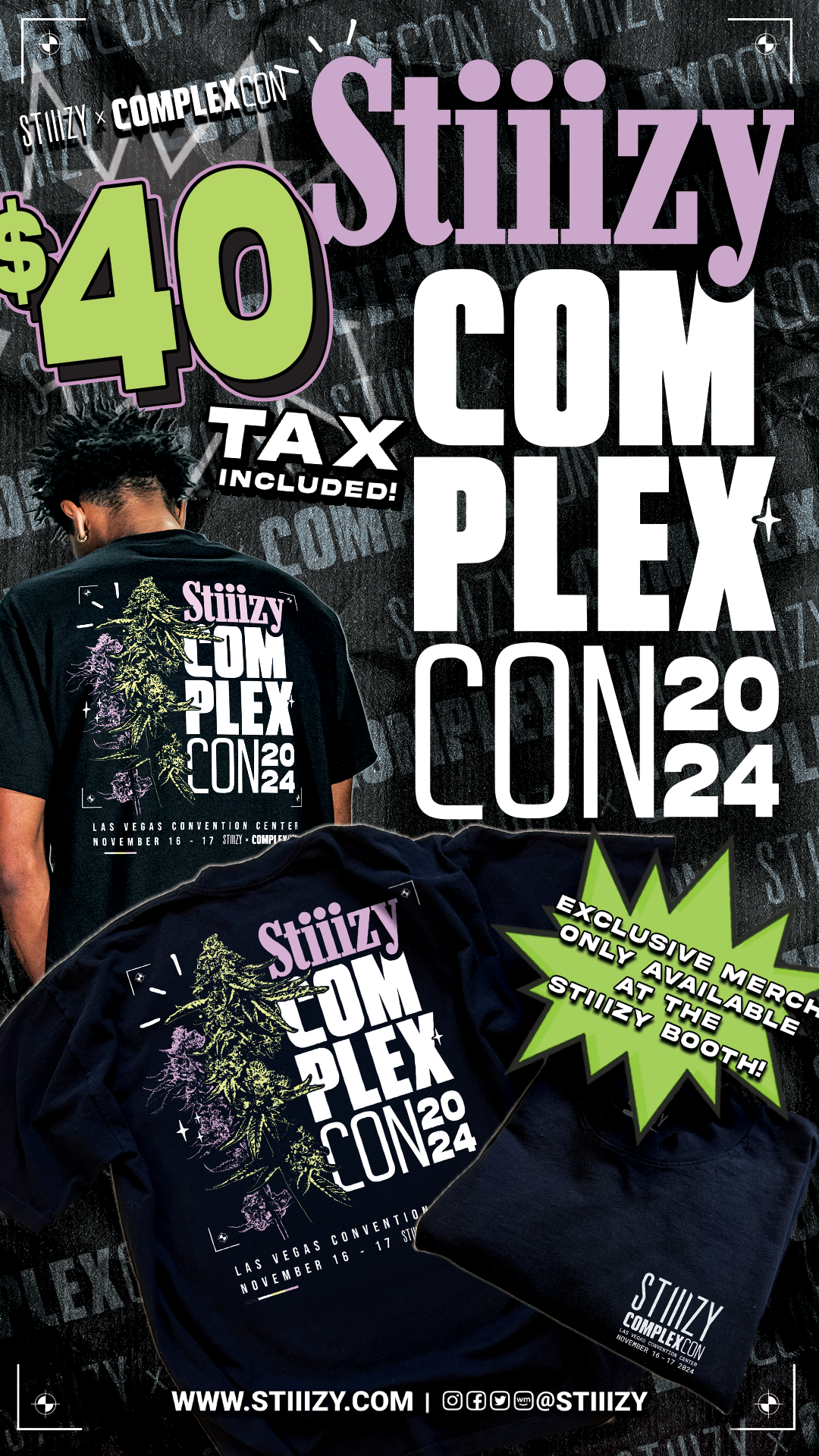 STIIIZY ComplexCon event flyer