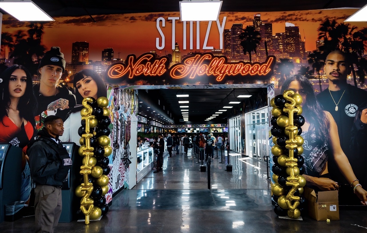 North Hollywood finished branded entrance during the store opening